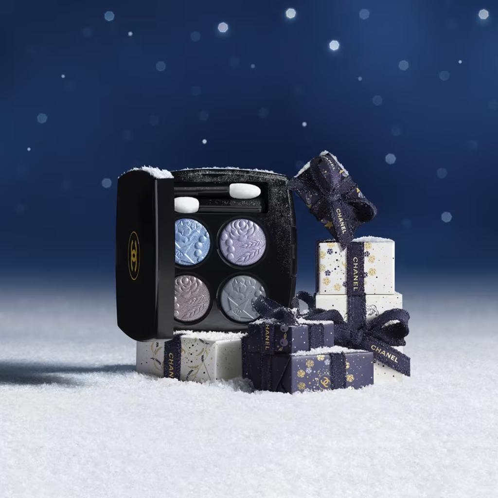 Chanel Les 4 Ombres Eyeshadow 2025 Christmas Limited Edition Four Color Eyeshadow, Smoky Look Easy To Blend Cosmetics