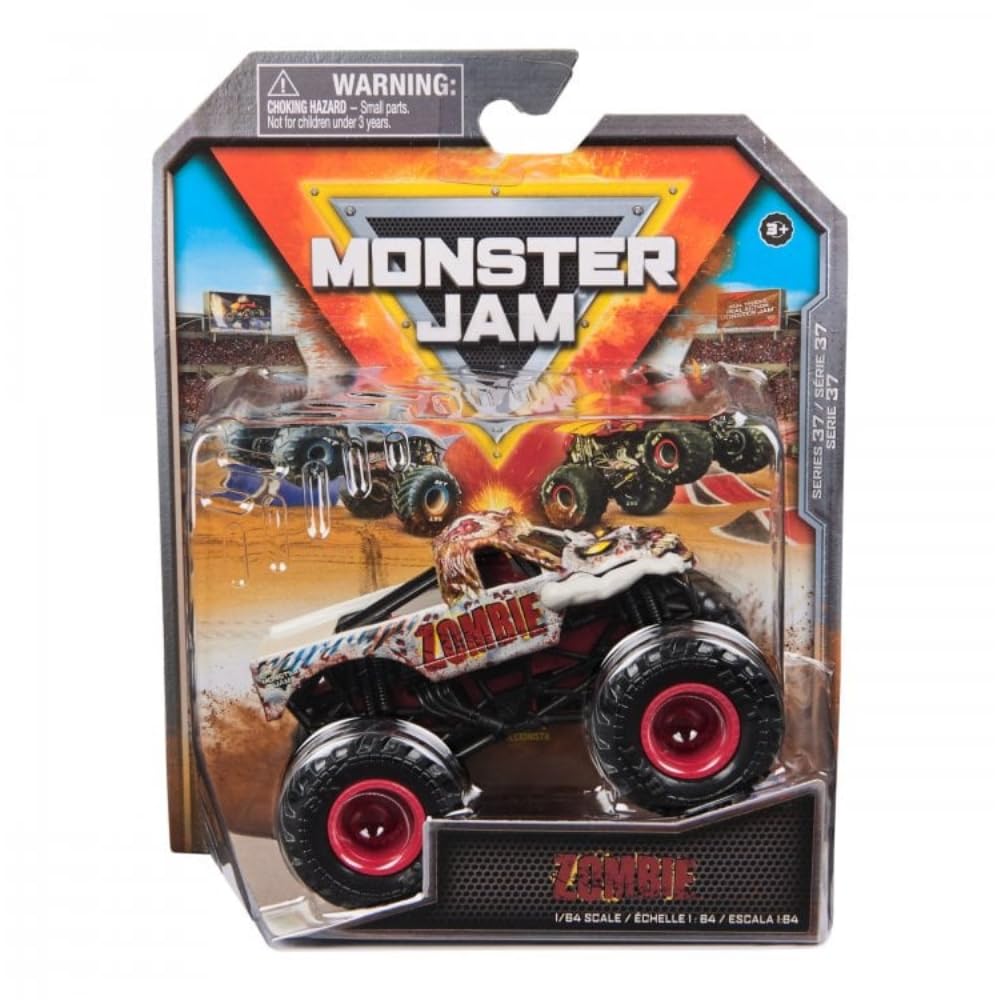 Monster Jam 2024 Series 37 Diecast 1:64 Scale Monster Truck, Zombie Legacy Truck.