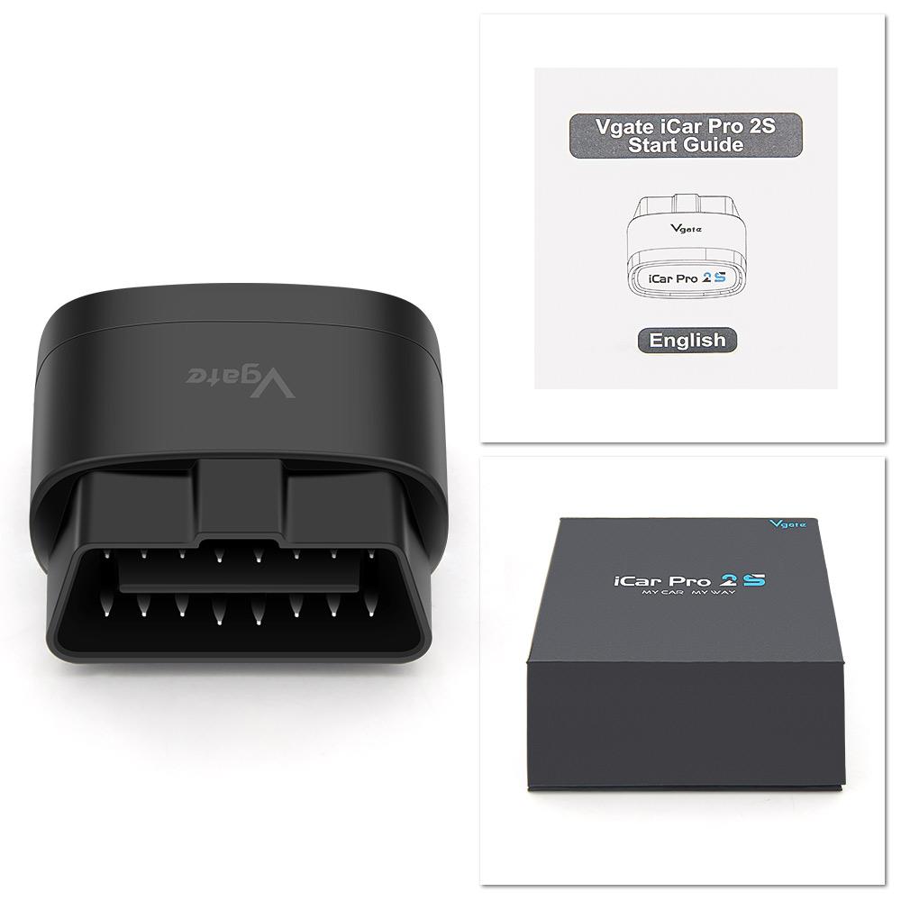 Vgate iCar Pro 2S V2.3 Support Hybrid EV Car Bluetooth 5.2 Code Diagnostic Scanner Tool BimmerCode for IOS Android PC ELM327 Vgate icar pro 2s