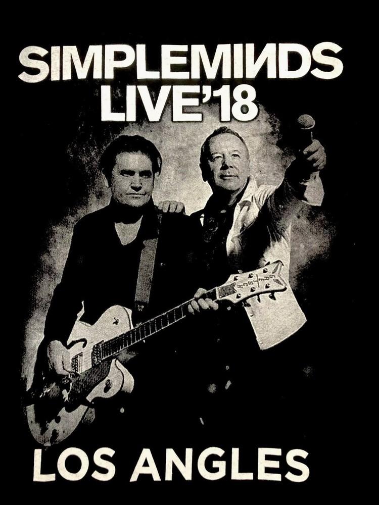 SIMPLE MINDS LIVE 18, LOS ANGELES Jim Kerr Charlie Burchill T-shirt LI1862 Unisex T-Shirt S