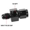 Fuel Pressure Gauge Liquid 0-100psi Oil Pressure Gauge 1/8" NPT + AN4 Adapter