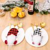 3/6pcs Christmas Decorations Tableware Holder Bag Gnome Tableware Fork Knife