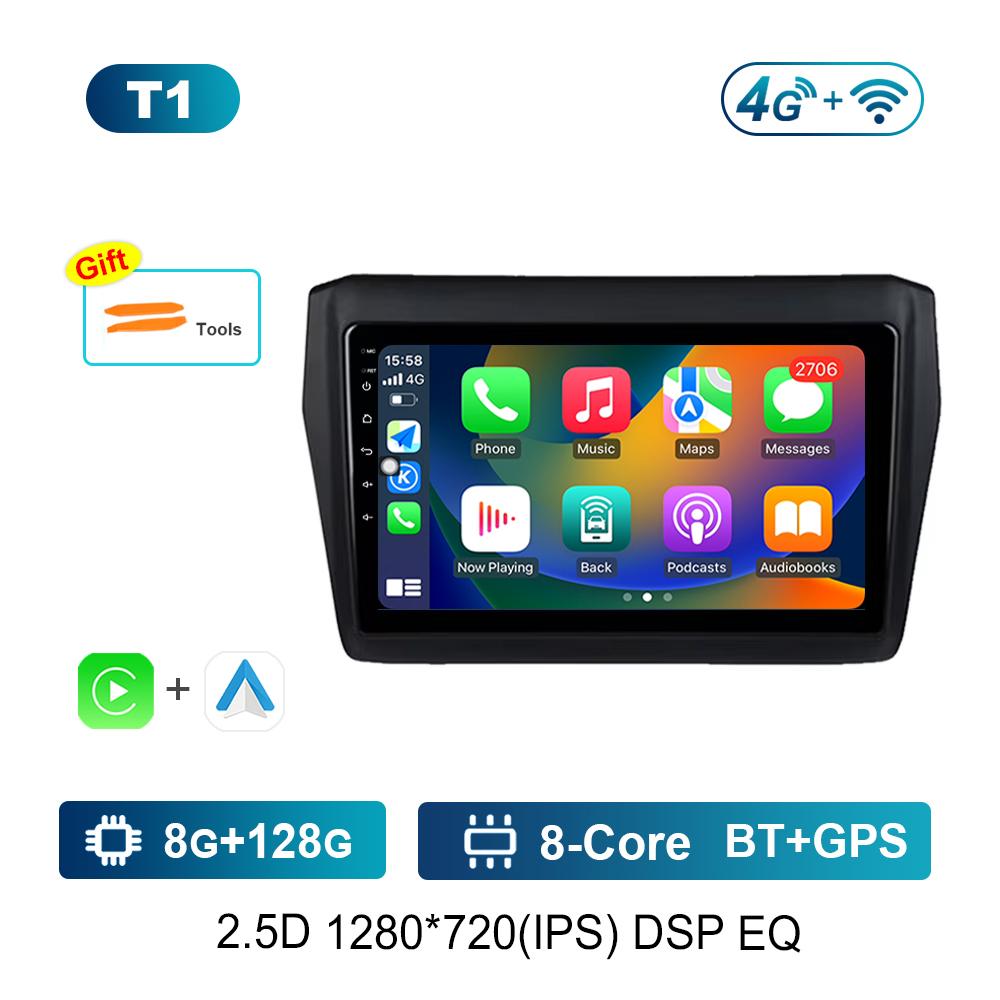 Android Car Radio Multimedia Video Player for Suzuki Swift 2017 2018 - 2019 GPS Navigation Bluetooth 4G WiFi GPS Navigation