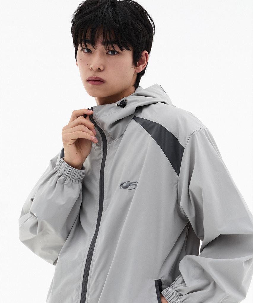 Filluminate Taslan Windtaker Jacket - Light Grey