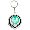 Nadokrai Wind Element Moon Ring Keychain Anime School Cultural Key Photo Souvenir [Sizuuenn] - Glow-in-the-Dark - Cosplay, Goods, Festival, Festival,