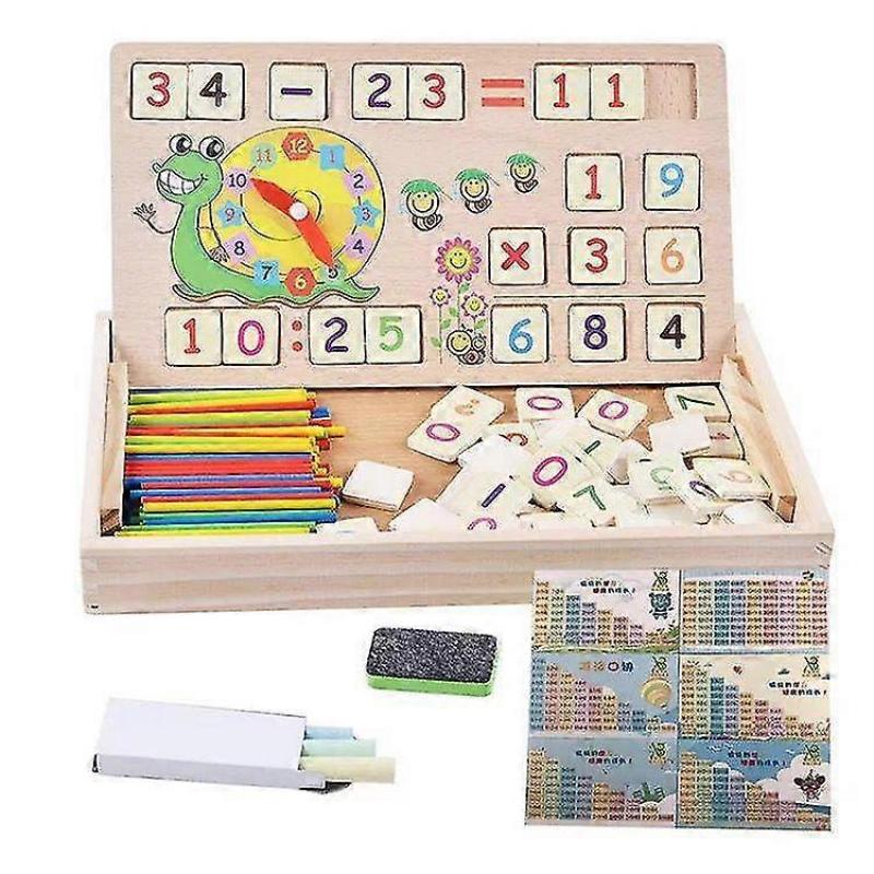Snail Arithmetic Learning Box Early Learning Writing Board Wooden Toy For Kids