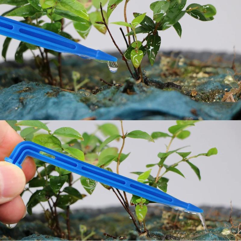 50PCS Bend Arrow Dripper Micro Drip Irrigation Kit Emitters Fit 3/5mm Hose Greenhouse Garden Potted Micro Watering System
