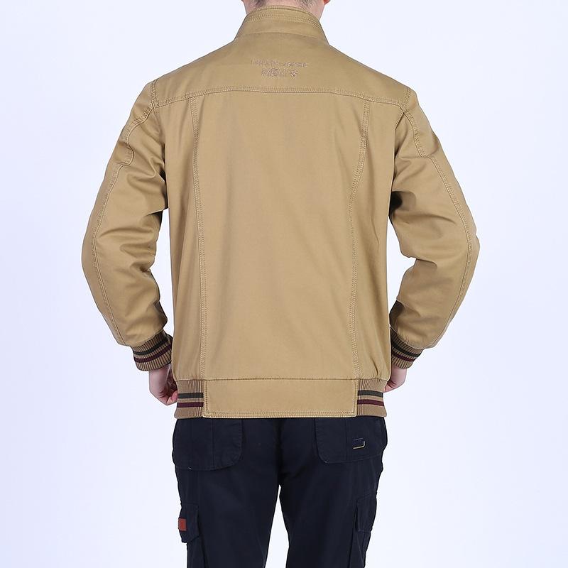 Spring and Autumn Men's New Casual Jacket Youth Stand-up Collar Men's Coat