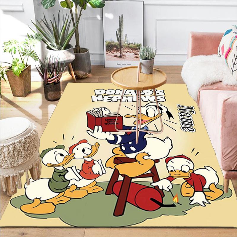 Custom 1Pc Donald Duck'S Garden Fun Rug Office Carpet Indoor Outdoor Entrance Doormat Nonslip Soft And Comfortable Living Room D91637