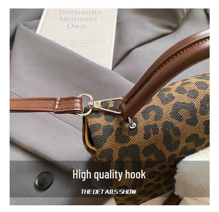 Leopard Print Parent-Child Crossbody Bag: 2025 New Cartoon Cat Design, Mini Phone Holder for Kids