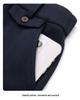 Women's 2025 Winter Dark Blue Wool Wide-Leg Cropped Pants with Plus Velvet.