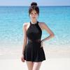 New one-piece swimsuit women's hot spring skirt 1011 new Internet celebrity style belly and thin conservative swimsuit quick drying