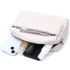 Interesting Women's Leather Bag with a Stylish Runner Vintage 22653 White