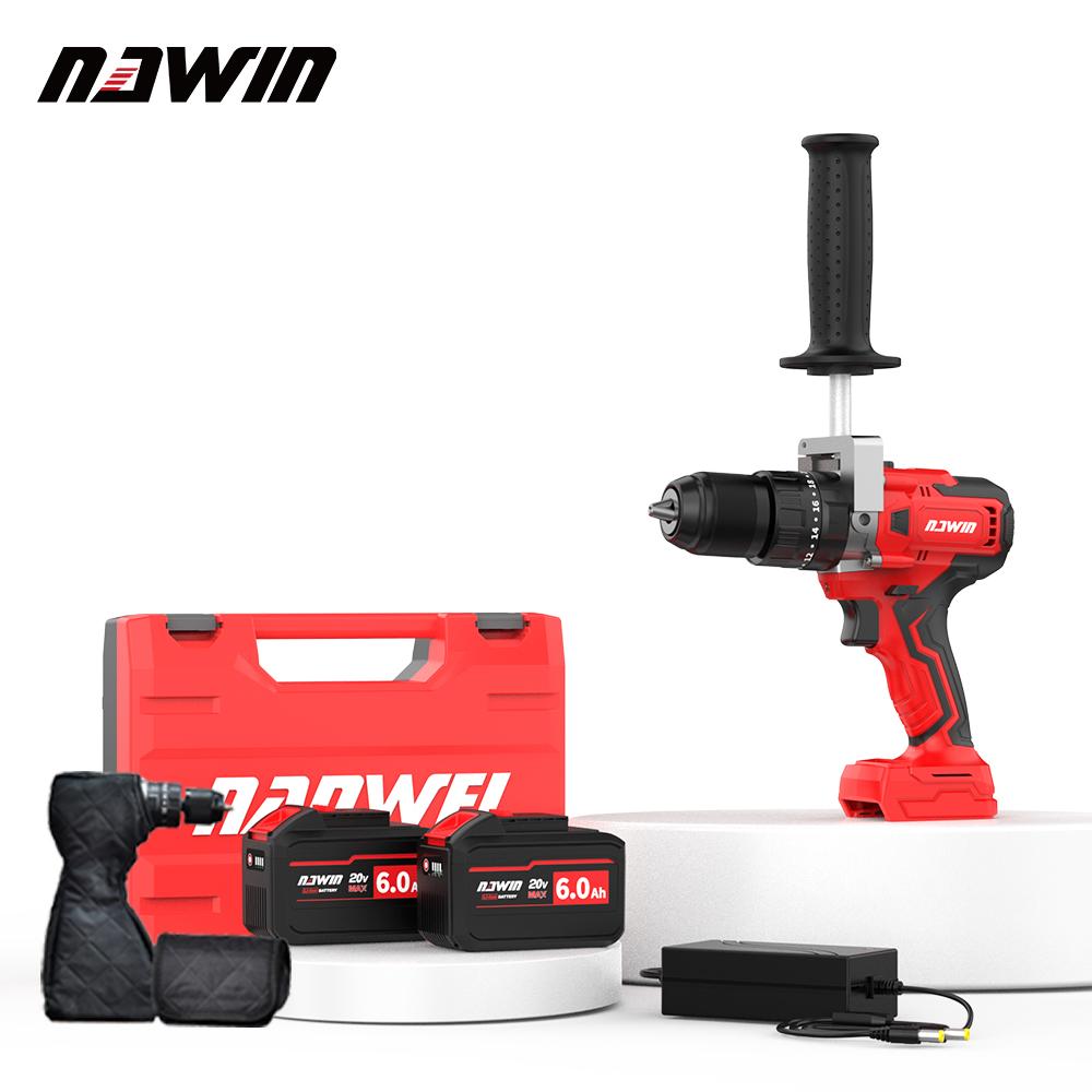 NAWIN 150NM 13mm Electric Screwdriver Brushless Ice Drill for Fishing 2150 RPM