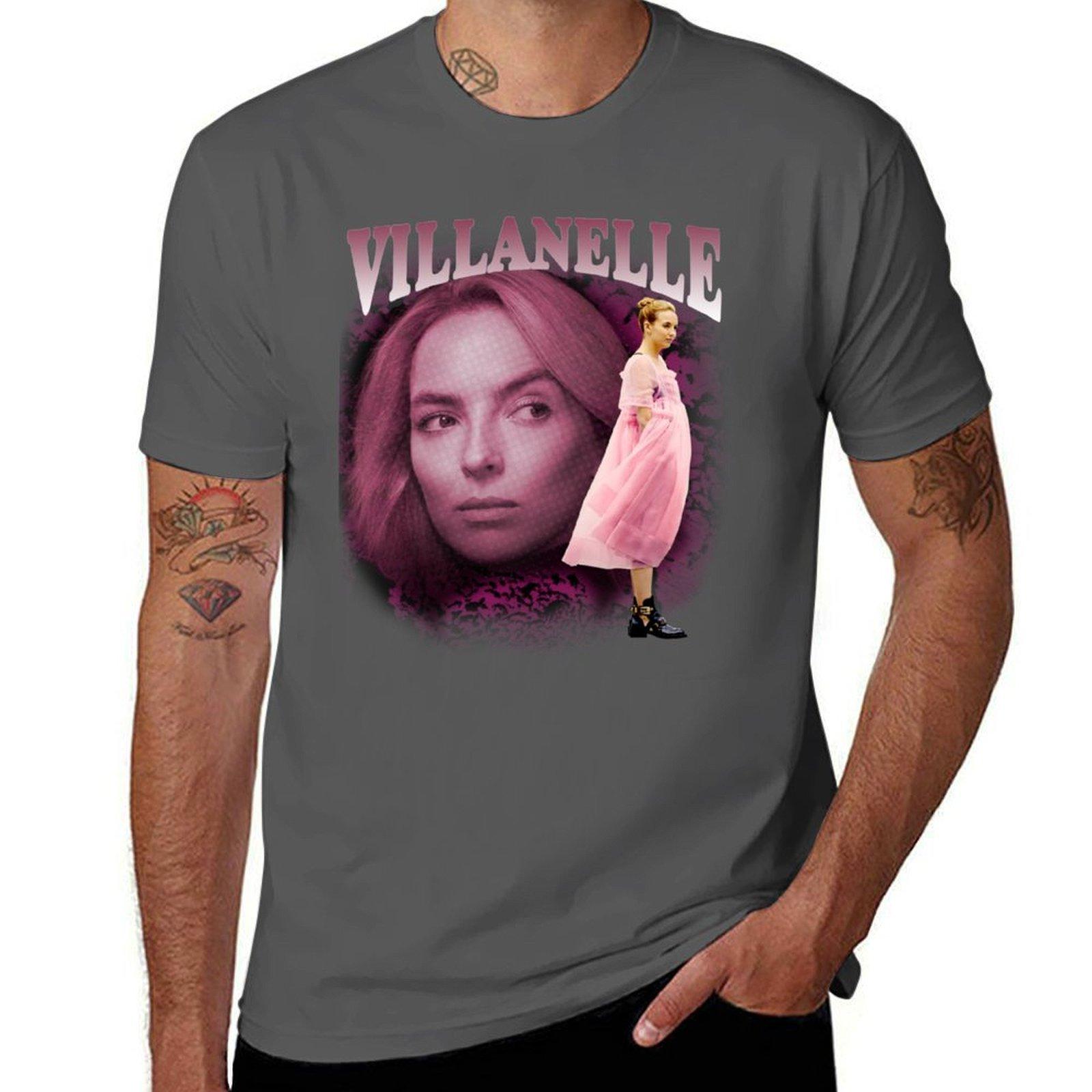 

Villanelle, Killing Eve - Retro 90s Bootleg Style T-Shirt g man t shirts for men man t shirts for men casual T-Shirt 4XL