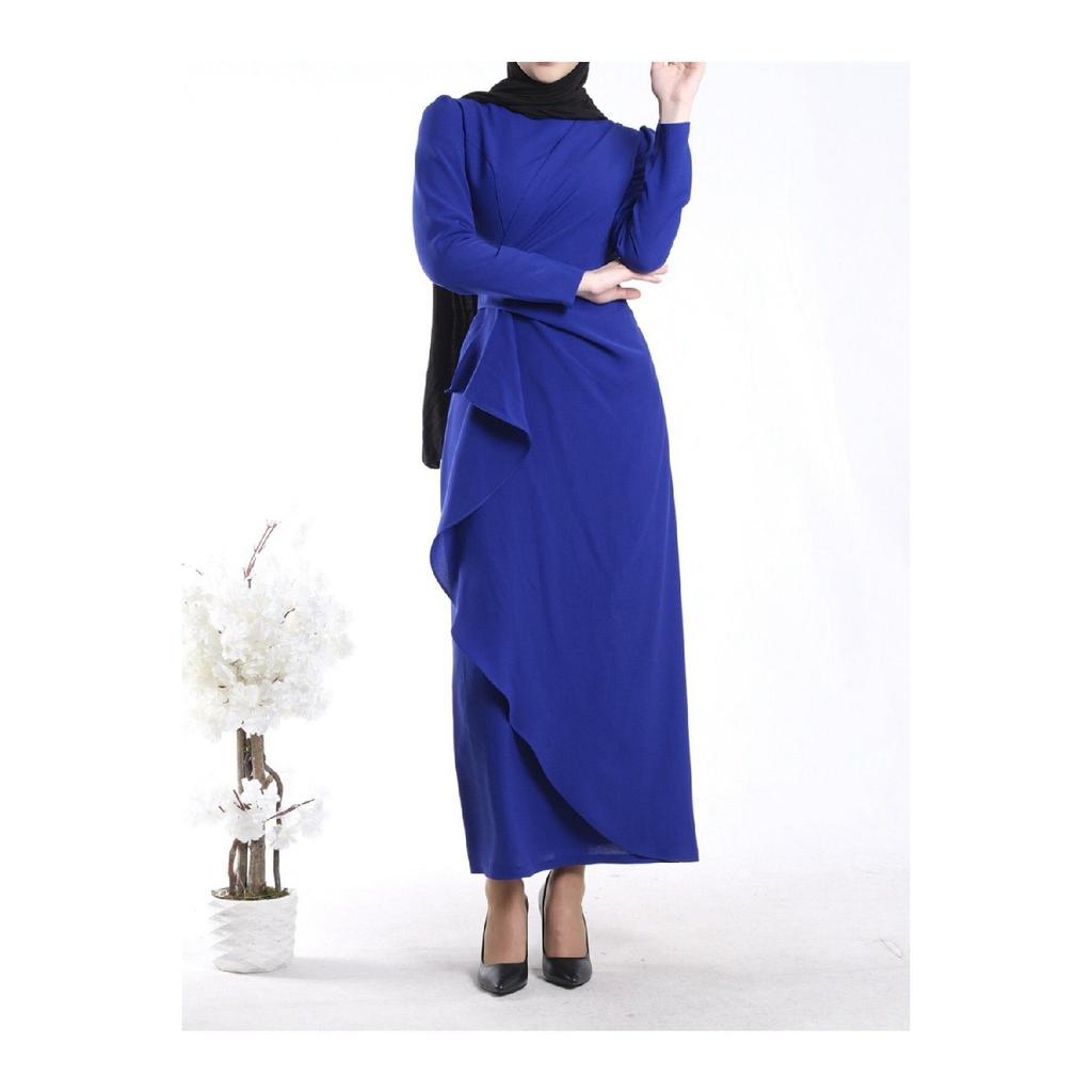 Asymmetrical Crepe Dress With Aller Front And Skirt
