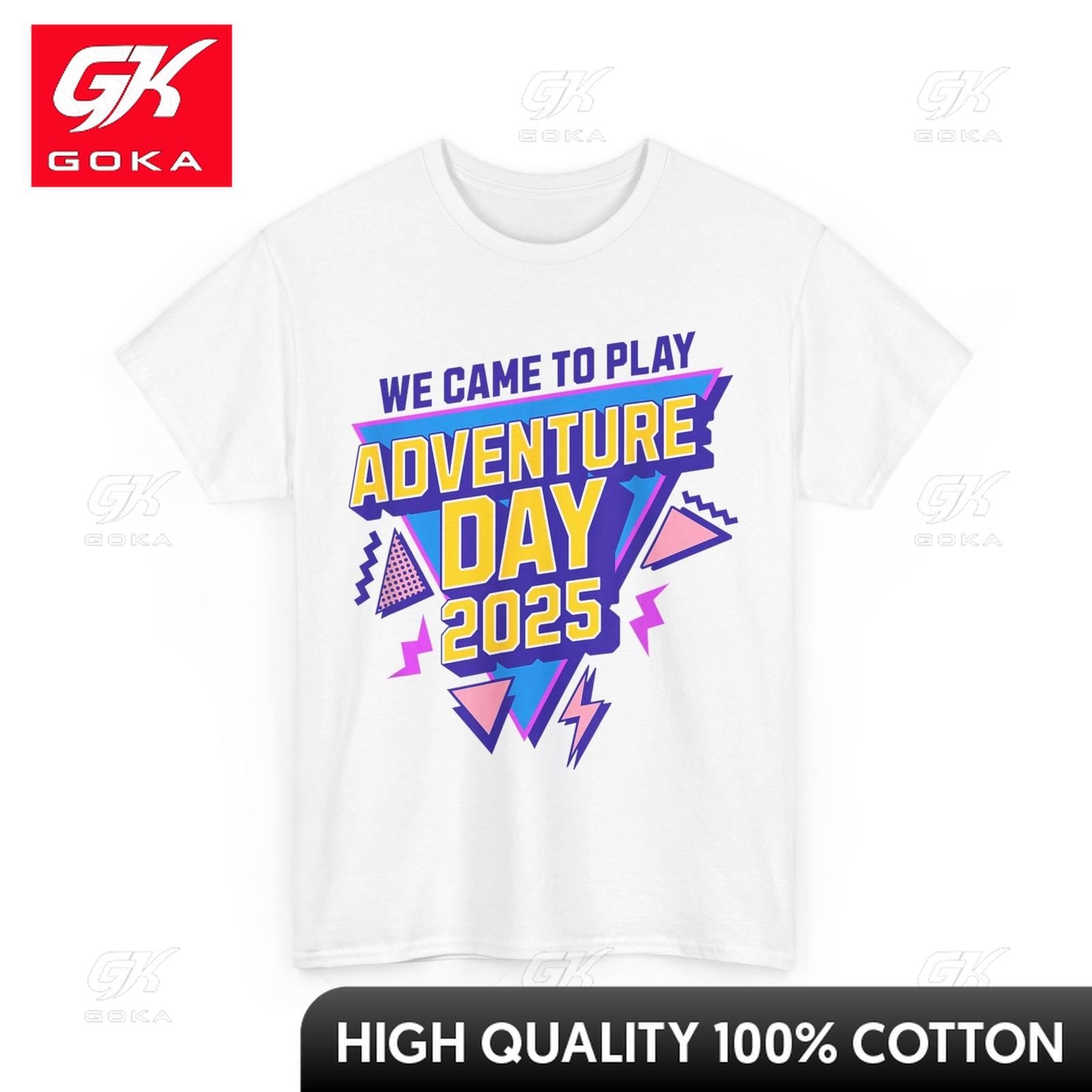 

Adventure Day 2025 Version Two TShirtTrendy Round Collar Graphic T Shirt Weekend Outfit S