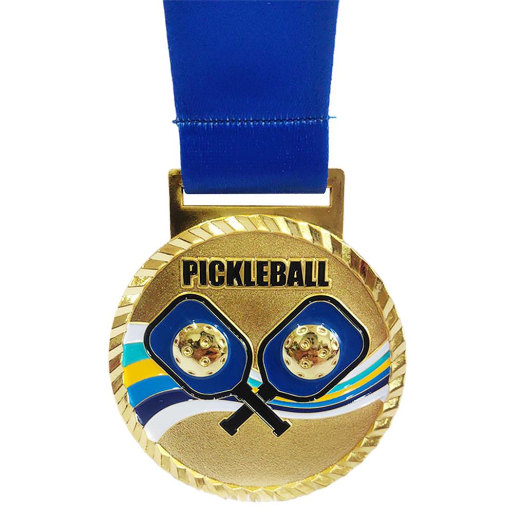 Medalha de Pickleball 6,8cm Medalha de Ouro/Prata/Bronze Medalha de Metal Medalhas de Vencedor Medalhas de Premiação de Pickleball para Jogos Competições Esportivas