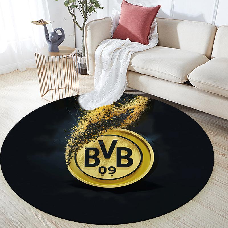 BVB092 Round Area Rug,Carpet Rug for Living Room Bedroom Sofa Playroom Decor,Non-slip Floor Mat