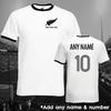 New Zealand Personalised Football Ringer T-shirt Unisex Gift World Cup Kiwi
