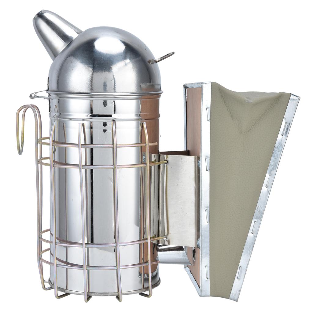 Pointed Beehive Smoker Stainless Steel Beekeeping Equipment Apiculture Tool for Outdoor Bee House