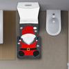 New Cute Christmas Toilet Seat Covers Creative Santa Claus Bathroom Mat Xmas Supplies for Home New Year Navidad Gift Decor 2025