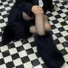 Vintersko Dame Vinter Fluffy Faux Fox Pels Støvler Dame Plysj Varme Snøstøvler Luksuriøst fottøy Jente Furry Pels Bottes Mote