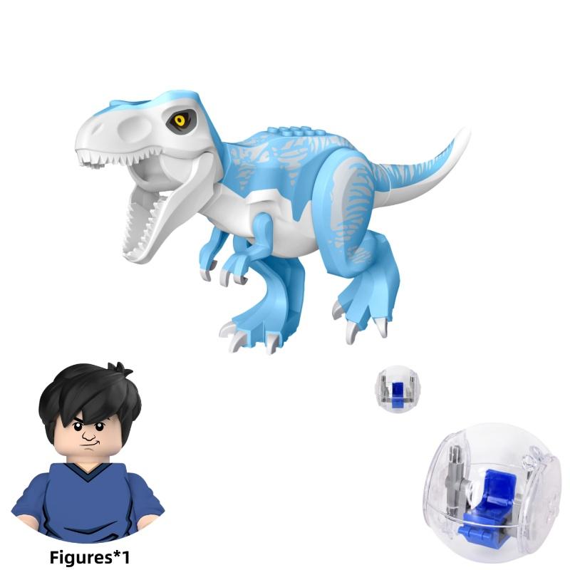 Jurassic Dinosaurs Building Blocks Indominus Rex DIY Figures Bricks With Escape Gyrosphere Indominus I-Rex Assemble Kids Toy
