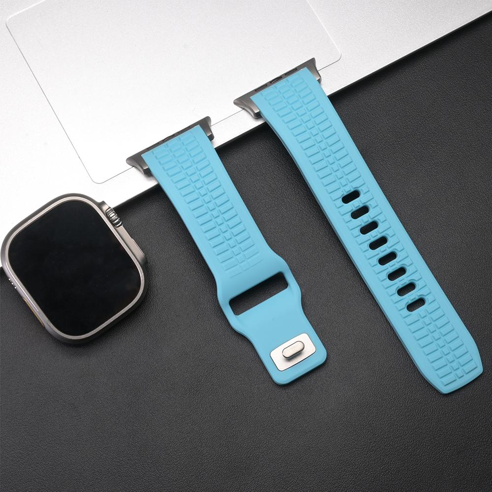 Ultra Silicone Band for Apple Watch Ultra 3 2 Series 11 10 9 8 7 Se 6 Man Sports Strap for Iwatch 49mm 46mm 44mm 45mm Adjustable