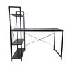 Integrated Office and Study Desk with Bookshelf and Storage Rack