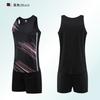 Track and field training suit, men's printed test marathon team uniform, sprint sports student sportswear training suit, women's clothing