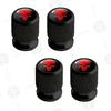 4pcs Skull Logo Car Wheel Tire Valve Caps Air Stem Aluminum Accessories For Jeep Wrangler Gladiator Renegade Ford F-150 Ranger LVCZN1