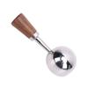 Coffee Scoop Vintage Bean Tea Measuring Spoon Retro 304 Stainless Steel Short Wooden Handle Kitchen