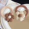 Damen Herbst Winter Häkelblume Haargummi & Stirnband - Süßes Plüsch Haaraccessoire