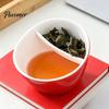 Lose Blatt Tee-Infuser Tasse Keramik Neigbare Teetasse mit Infuser, Integrierter Sieb Tragbarer Brühbecher, Isolierte Tasse für 350ml Fassungsvermögen,