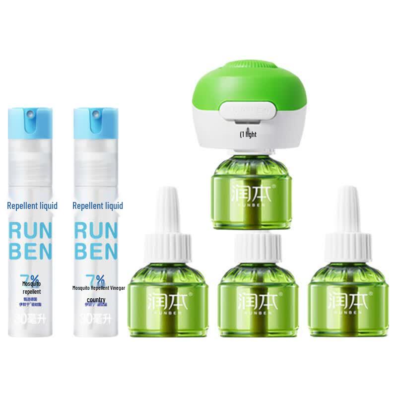 Runben Electric Mosquito Repellent Liquid & Device Set