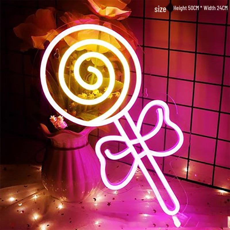 Creative Cross LED Neon Light for E-sports & Bedroom Decoration - Wall Hanging Sign for Bar & Room Atmosphere