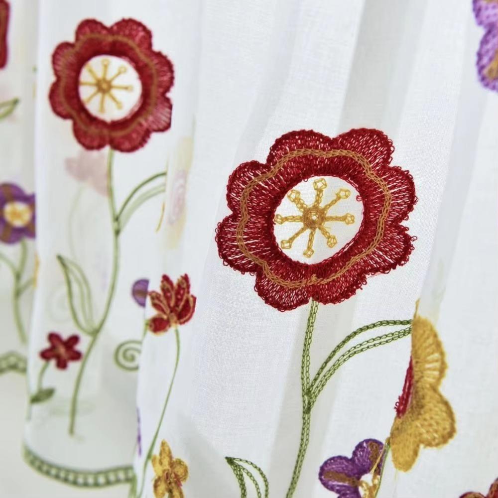 39.4x19.7 Inch Sheer Valance Curtain Window Drape Shades  Living Room Decoration