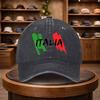 Tricolore Print Baseballkappe Lässige Snapback Modehut Verstellbare Outdoor Freizeitkappe für Alle Jahreszeiten Ideal für Reisen a