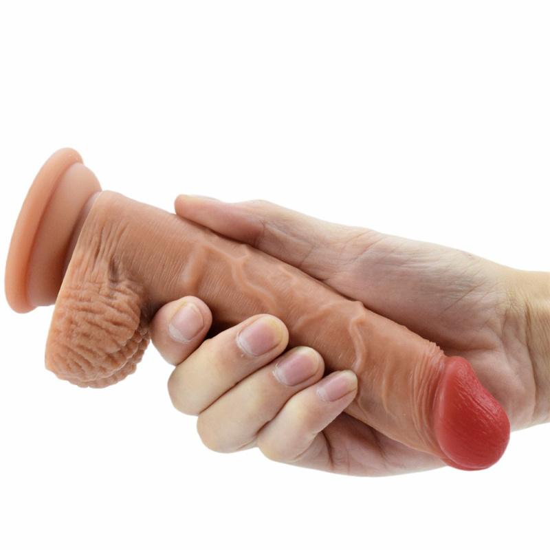 Liquid Silicone Soft Simulation Penis Wearable Pants Suction Cup for Men and Women Manual Dildo Masturbation Sex Tool