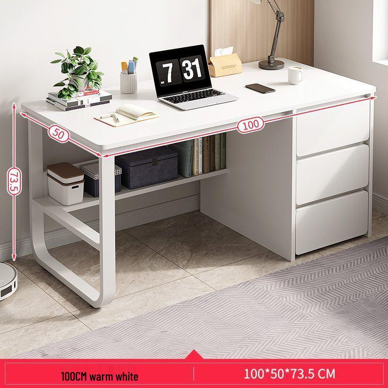 Modern Office Desk & Chair Set: Boss/Employee Workstation for Home, Bedroom, or Study.