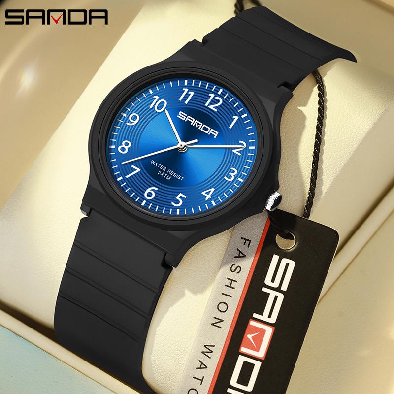 Sanda Trendy Student Watch: Simple, Casual, Versatile, Fresh Style