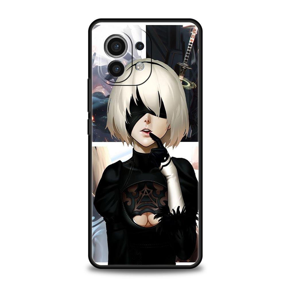 Nier Automata Cartoon Phone Case for Xiaomi Poco X3 NFC F3 M3 M4 Mi Note 10 12 11 Ultra 11T Pro 10T Lite 5G 9T 11i 11X Cover