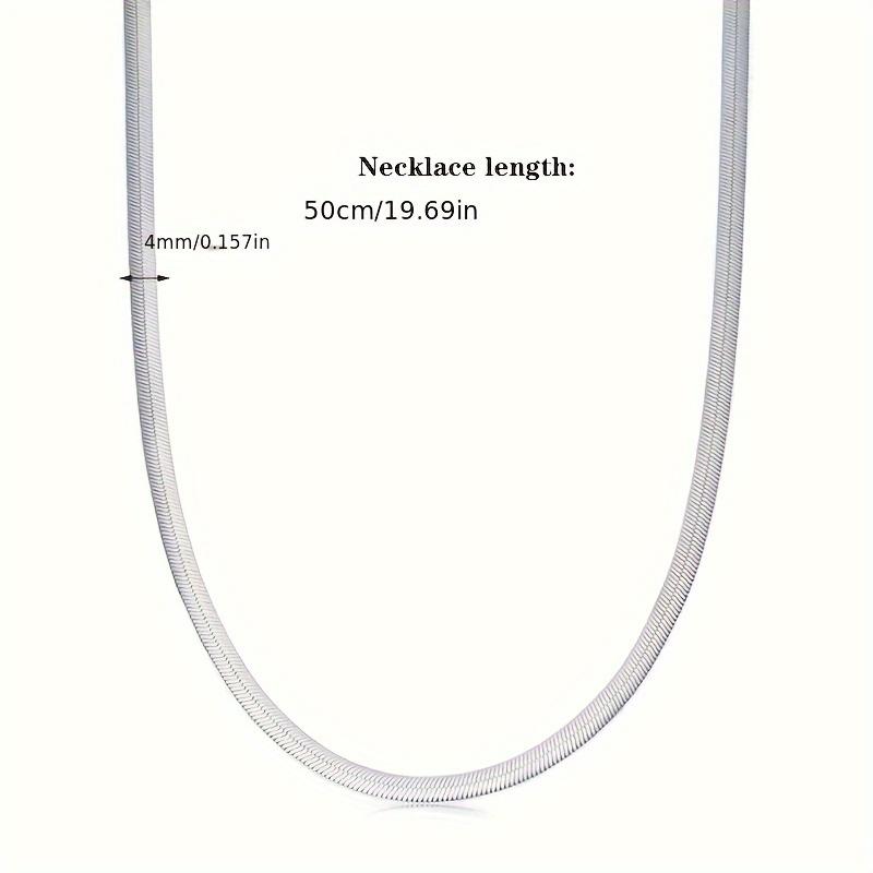 1pc Exquisite Snake Bone Chain Fashion Necklace For Men Women, Everyday Accessories, Thanksgiving Gifts