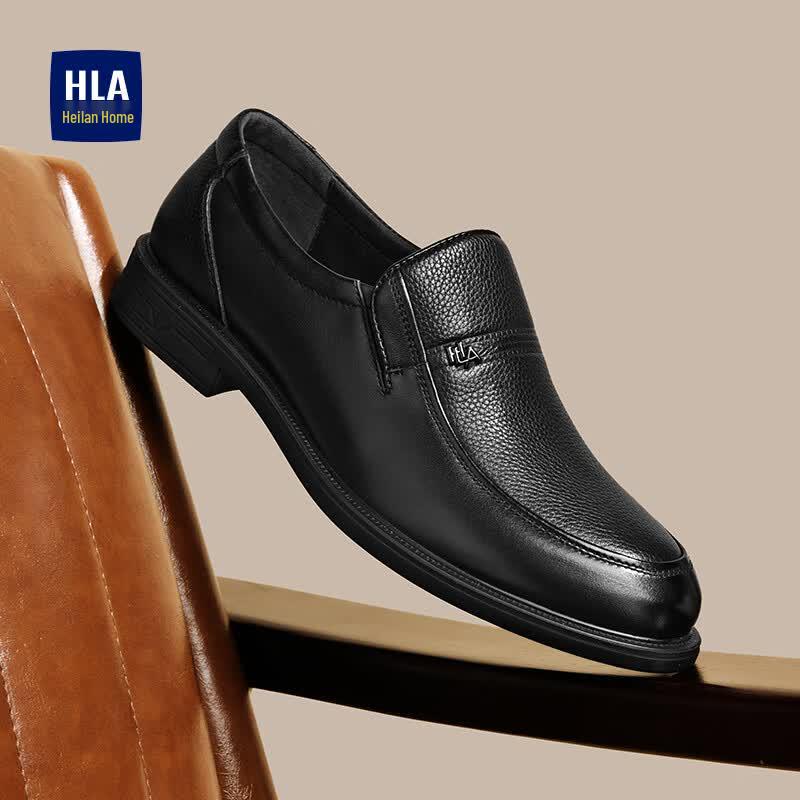 HLA Men's T211 Slip-on Leather Business Casual Shoes