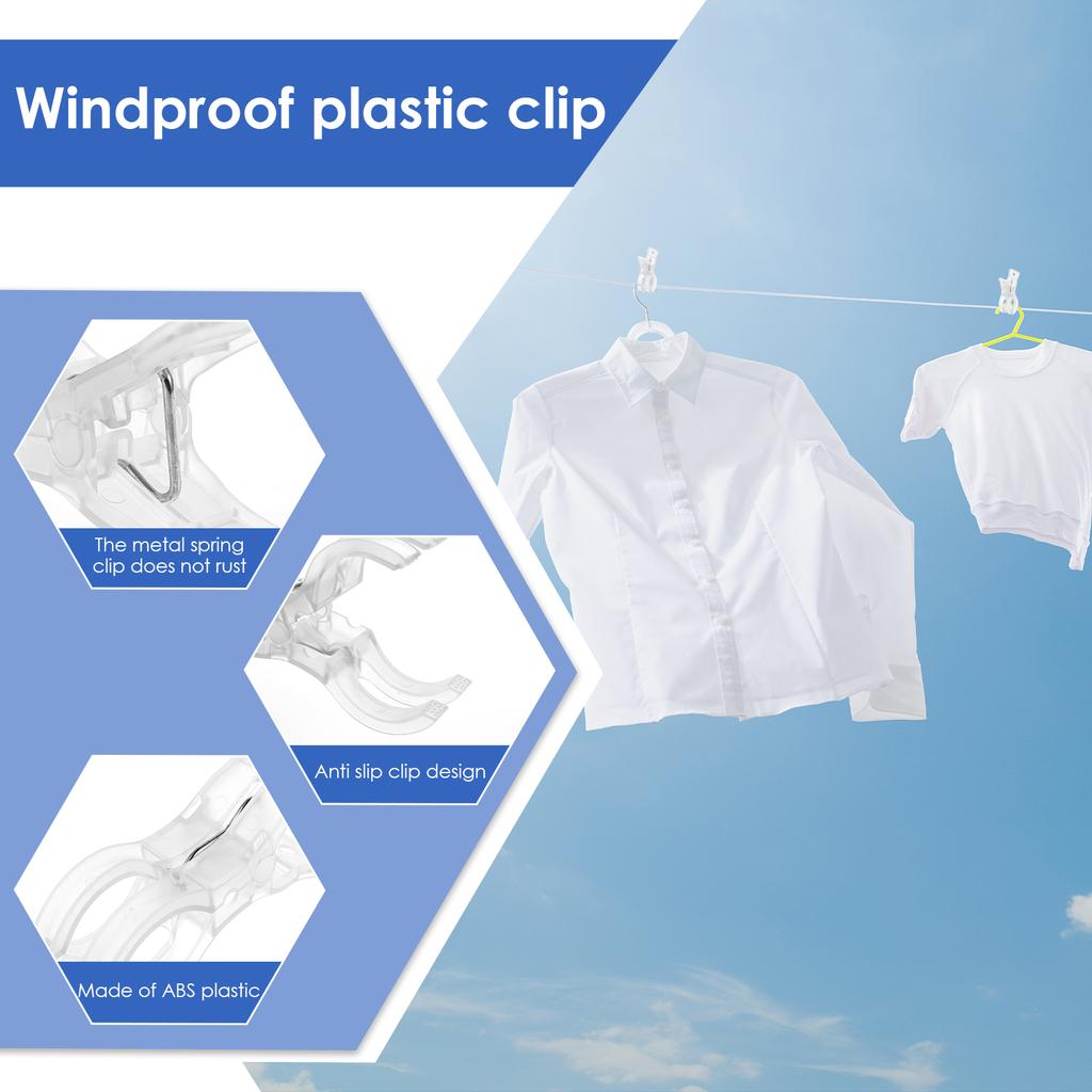 30pcs Balloon Arch Clips Plastic Transparent Backdrop Spring Clamps Clip for Balloon Arch Kit Birthday Decor Crafts Photography