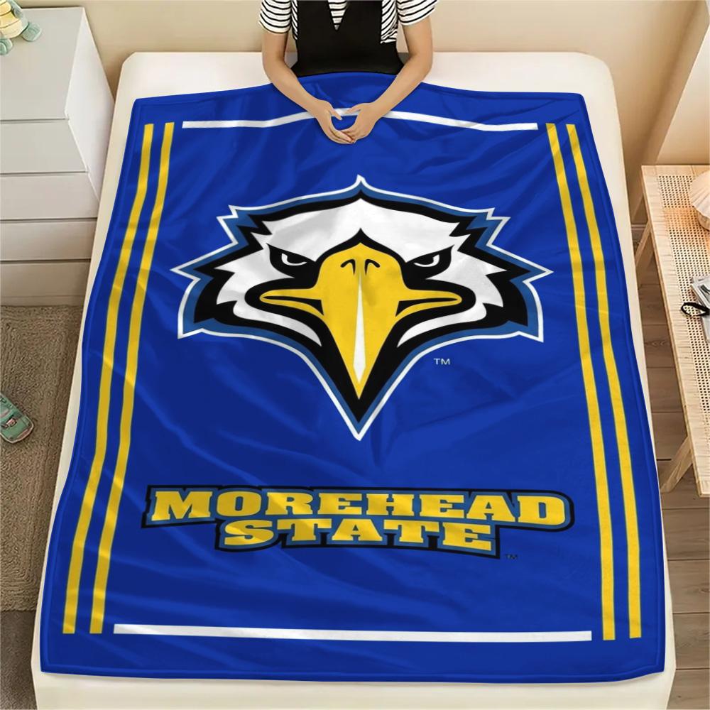 Morehead State Eagles Print Flannel Blanket High Quality Warm Comfortable Cover for All Seasons Perfect for Gifts Home Decor