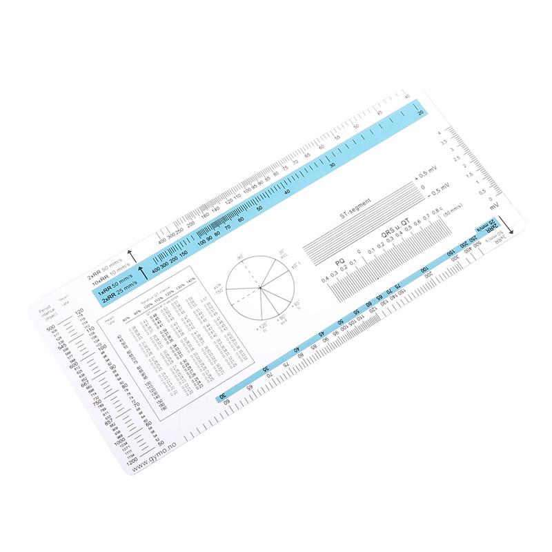 Ecg Ruler Ecg Student Pocket Reference Guide Electrocardiogram Ruler Cardiogram Transparent Soft Heart Rate Ruler