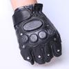 Men's Leather Half-Finger Gloves