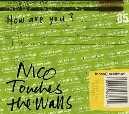

CD NICO TOUCHES THE WALLS - How are you KSCL1184PROMO Ki/oon 2007 Japan Rock Used